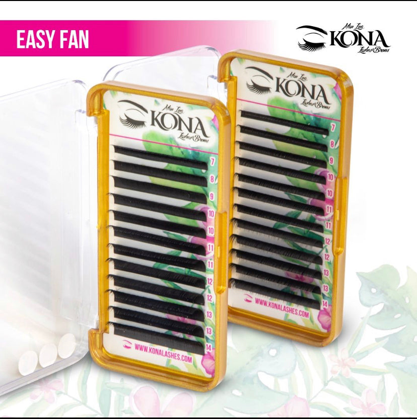 Fibras Kona Lashes Easy Fan 0.05 C Mixto 7 - 14 mm